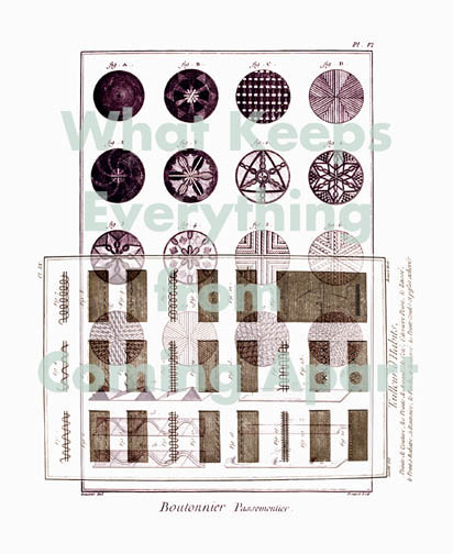 A Shorter Encyclopedia: What keeps everything..., 22-1/2" x 30", digital print on Somerset Velvet, Edition of 20 TEXT: What Keeps Everything from Coming Apart